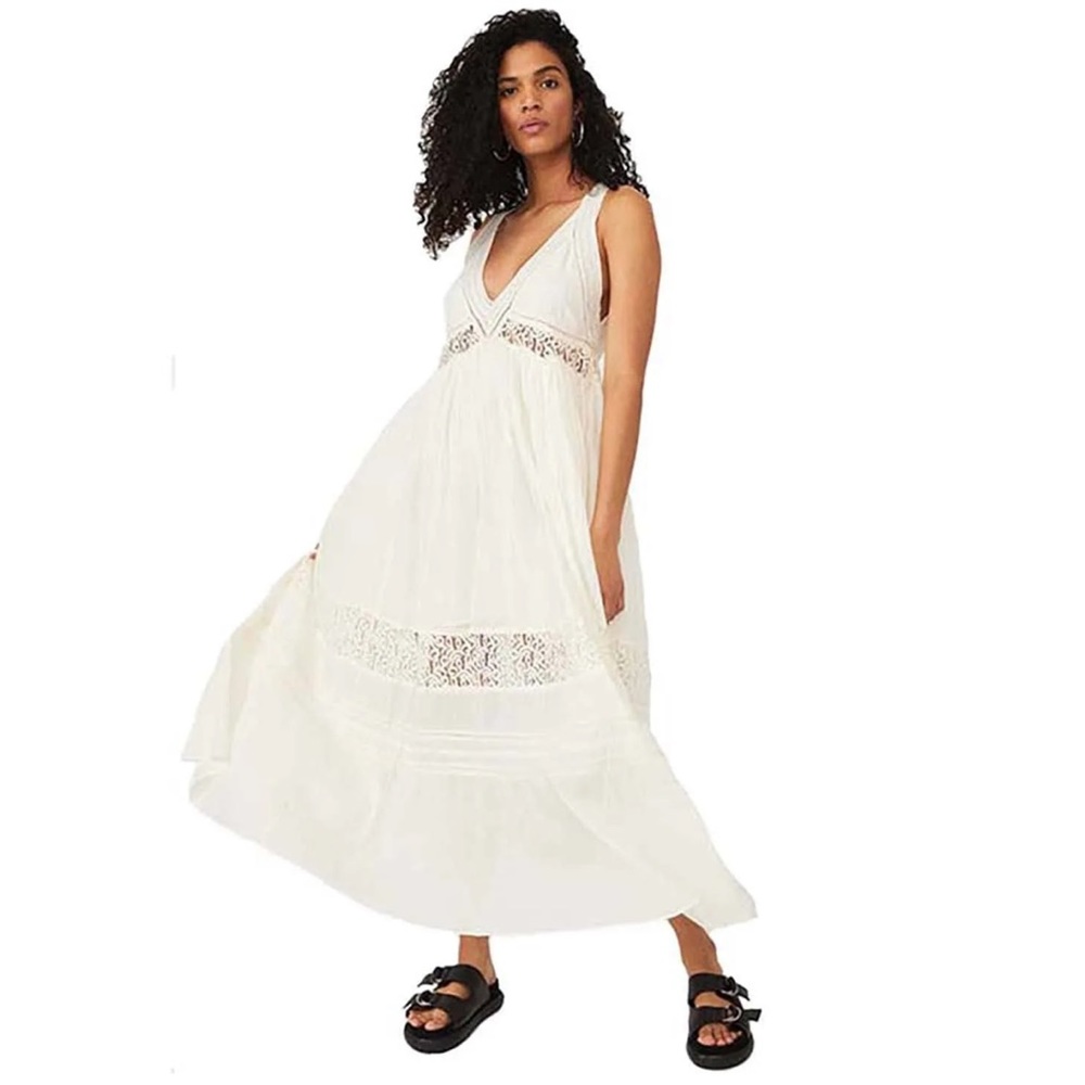 Free People Carla Lace Maxi Dress